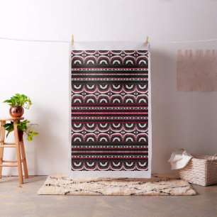 Red Schwarz-weiß Tribal Humps African Fabric Stoff