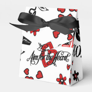 Red Schwarz-weiß Valentine Motif Gevor Box Geschenkschachtel