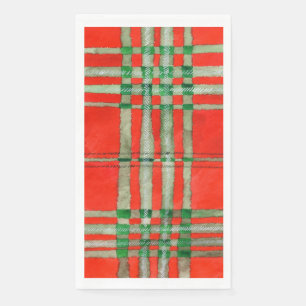 RED SCOTT TARTAN Handtuchpapier Napkins Serviette