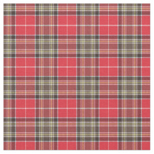 Red Scottish Tartan Kariert Stoff