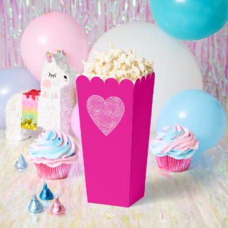 Red Scribbleprint Herz Geschenkschachtel