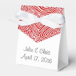 Red Scribbleprint Muster Geschenkschachtel