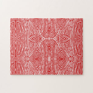 Red Scribbleprint Puzzle