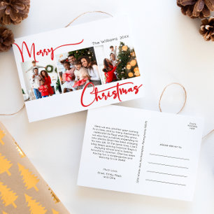 Red Script Frohe Weihnachten Jahr in Review 3 Foto