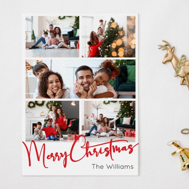 Red Script Frohe Weihnachten Vertical 8 Foto (Von Creator hochgeladen)