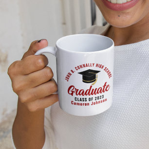 Red Script Graduate Custom Abschluss Gift Kaffeetasse