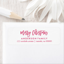 Red Script "Merry Christmas"