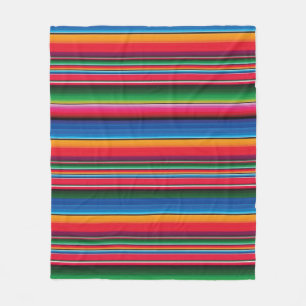Red Serape Saltillo traditionelle mexicanische Dec Fleecedecke