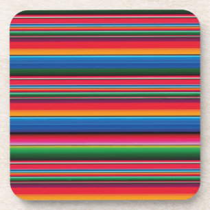 Red Serape Saltillo traditionelle mexikanische Dec Getränkeuntersetzer