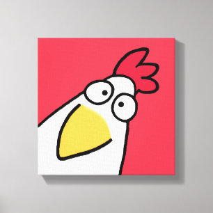 Red SERIOUS CHICKEN von Sandra Boynton Leinwanddruck