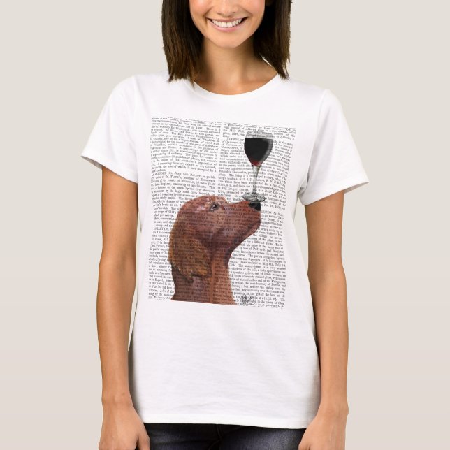 Red Setter Dog Au Vin T-Shirt (Vorderseite)
