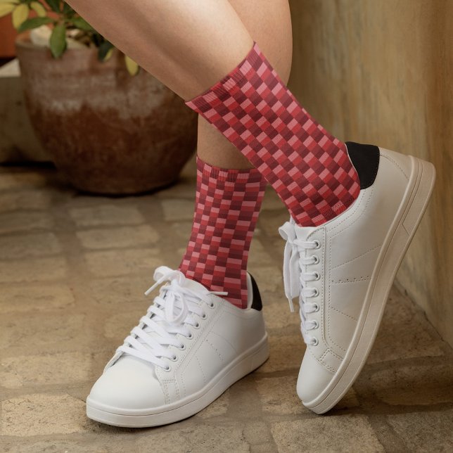 Red Shades Color Blocks Socken (Von Creator hochgeladen)