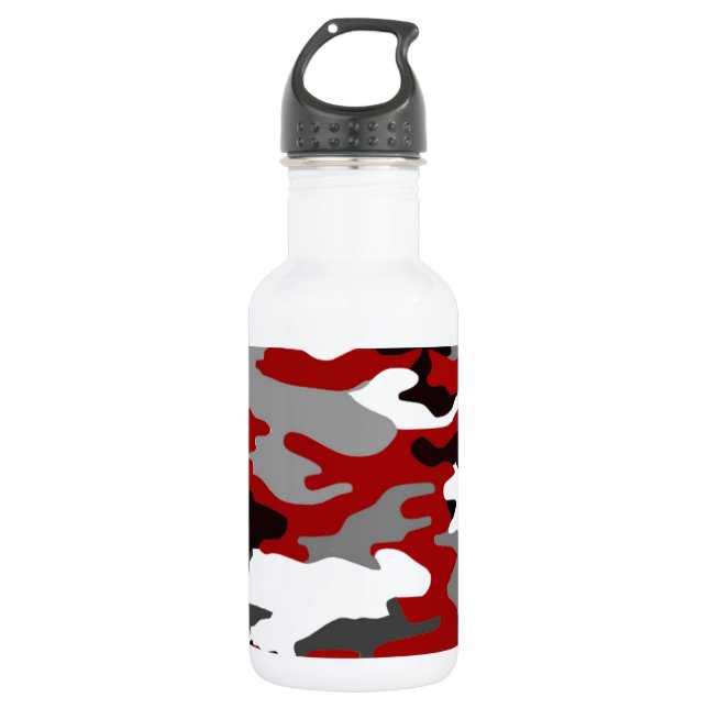 Red Shadows Camouflage Trinkflasche (Vorderseite)