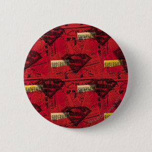 Red Shield Pattern Button