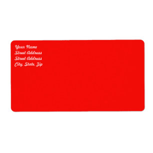 Red Shipping Label