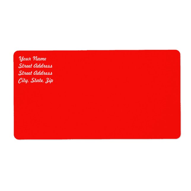Red Shipping Label (Vorne)