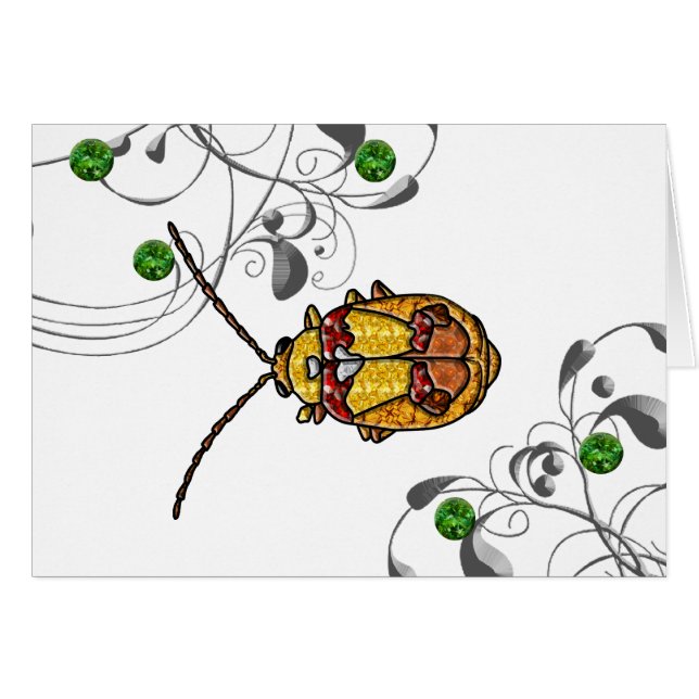 Red Shoulated Leaf Käfer (Vorderseite (Horizontal))