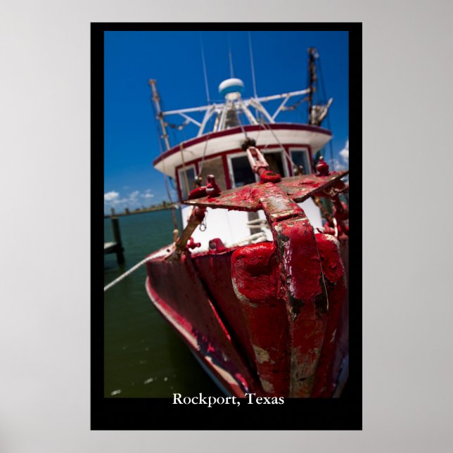 Red Shrimp Boat Poster (Vorne)
