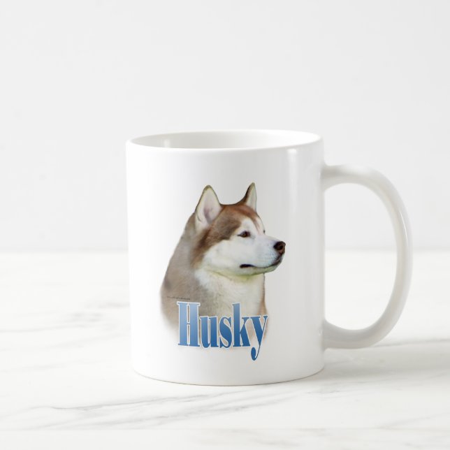 Red Siberian Husky Name Kaffeetasse (Rechts)