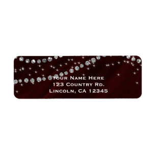 Red & Silver Diamond Bling Glam Sparkle