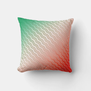 Red Silver Green Kissen