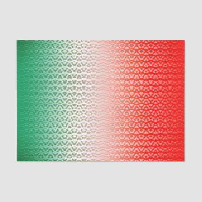 Red Silver Green Seidenpapier (Vorderseite)