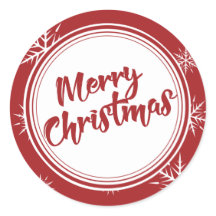 Red Simple Frohe Weihnachten