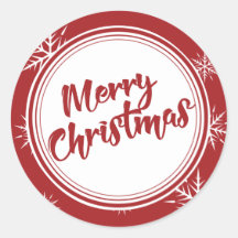 Red Simple Frohe Weihnachten