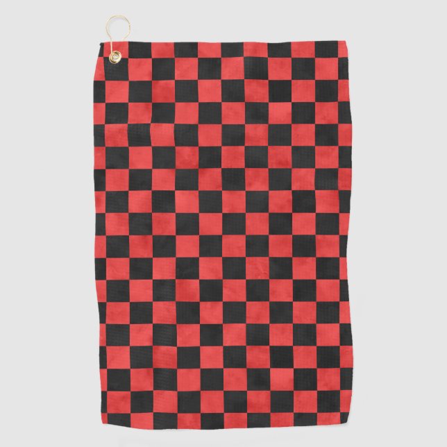 Red Skulls and Sunflower Series Design 5 Golfhandtuch (Vorderseite)