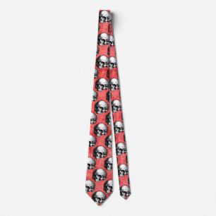 Red Skulls and Sunflower Series Design 8 Krawatte