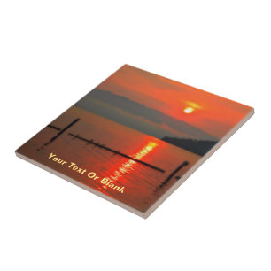 Red Sky at Morning Fliese