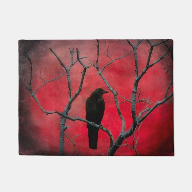 Red Sky Black Crow Fußmatte (Vorderseite)