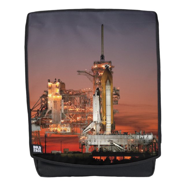 Red Sky for Space Shuttle Atlantis Start Rucksack (Vorderseite)