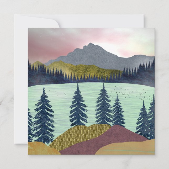 Red Sky Lake Landschaft (Vorderseite)