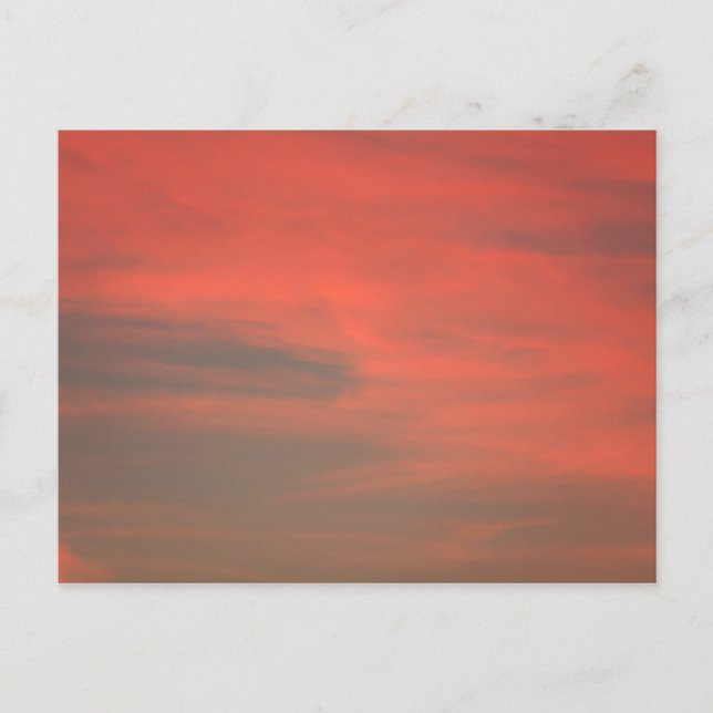 Red Sky Postcard Postkarte (Vorderseite)