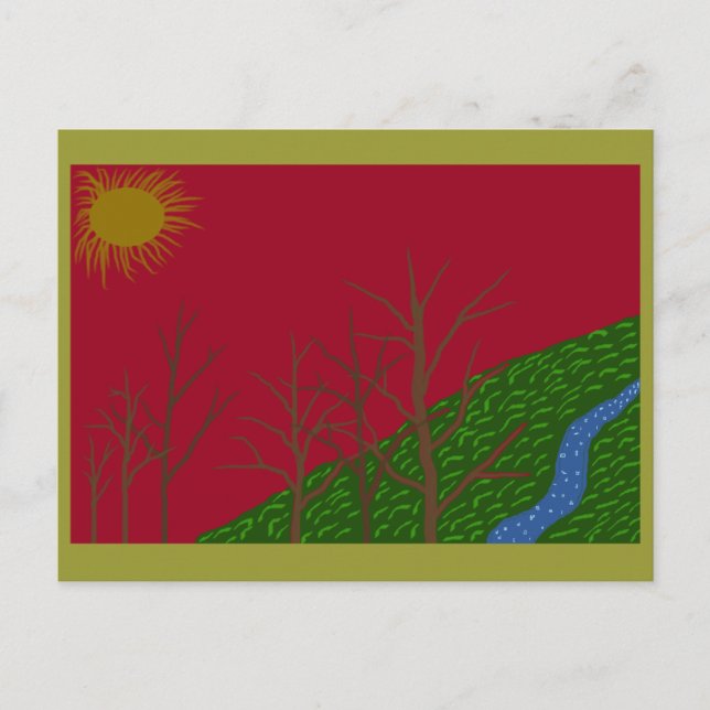 Red Sky Postkarte (Vorderseite)