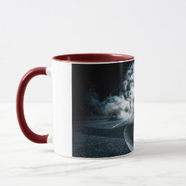 Red Sleek Drifting Sports Car Automotive Tasse