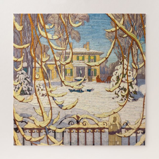 Red Sleigh House, Winter | Lawren Harris | Puzzle (Horizontal)