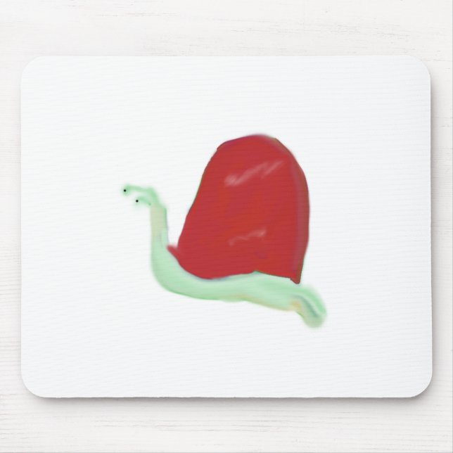 Red Snail Mouse Pad Mousepad (Vorne)