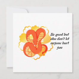 Red Snake on a Golden Blume" | Einzigartig und lux Einladung