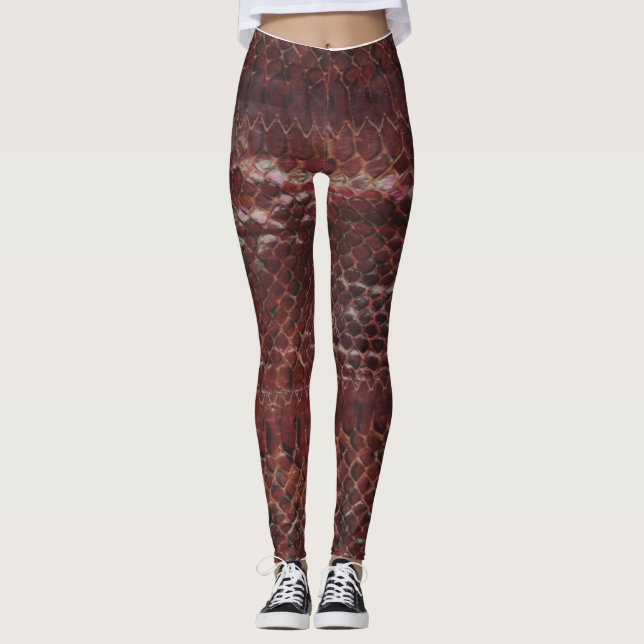 Red Snake Scales Leggings (Vorderseite)