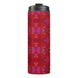 Red Snapdragon Ikat auch Thermosbecher