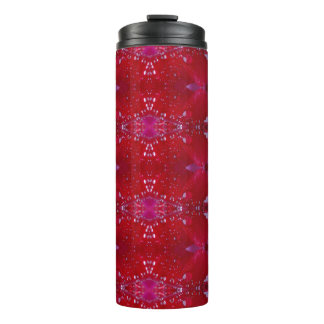 Red Snapdragon Ikat auch Thermosbecher