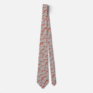 Red Snapper Saltwater Fish Pattern Krawatte