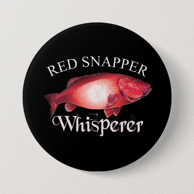 Red Snapper Whisperer Dark Button (Vorderseite)