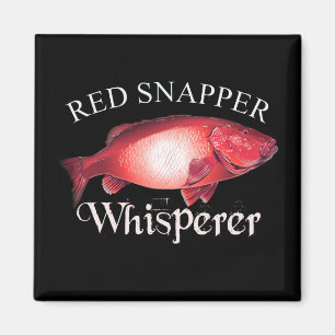 Red Snapper Whisperer Dark Magnet