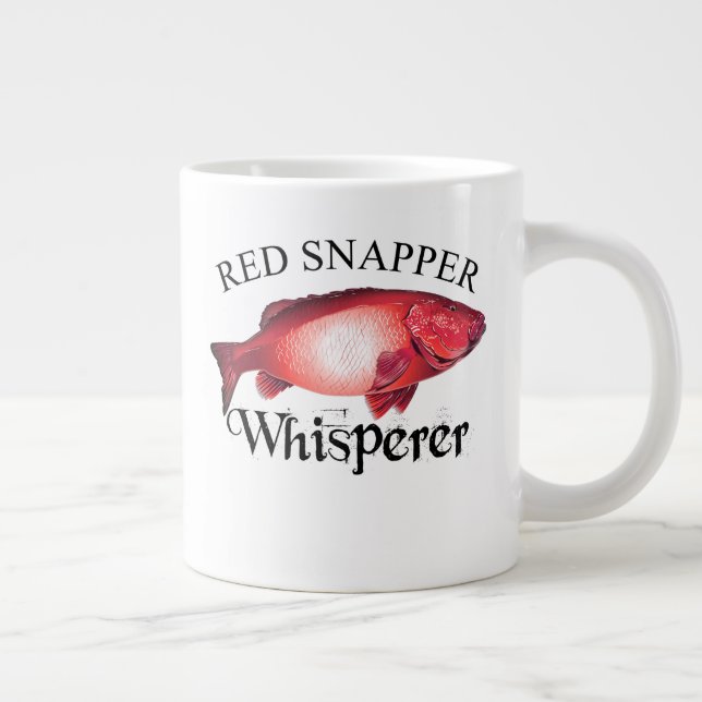 Red Snapper Whisperer Light Jumbo-Tasse (Rechts)