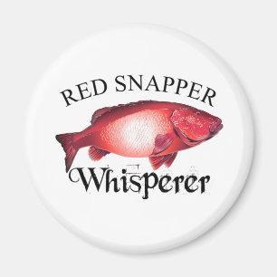 Red Snapper Whisperer Light Magnet