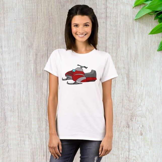 Red Snow Mobile T-Shirt (Von Creator hochgeladen)