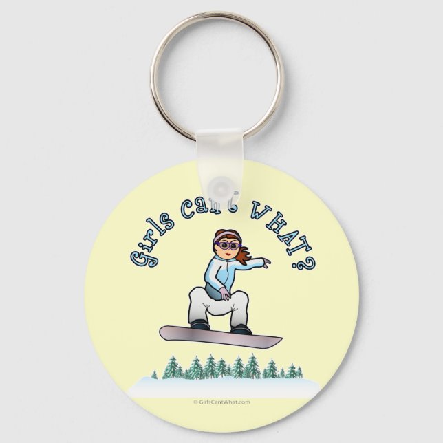 Red Snowboarder Schlüsselanhänger (Vorderseite)